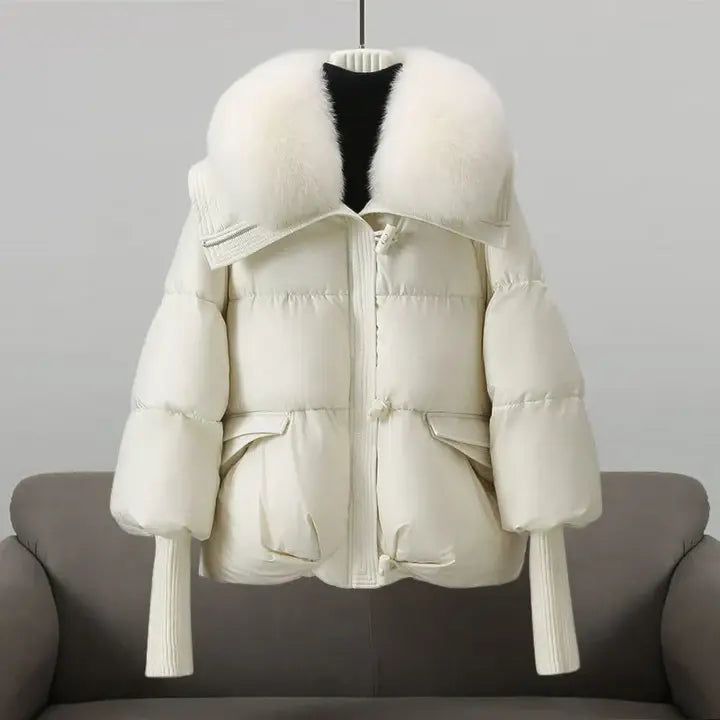 Lucille™ - Manteau d'hiver avec col en fourrure luxueuse