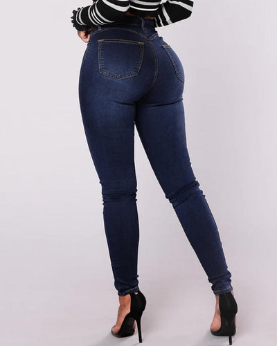 Marion™ - Jean skinny taille haute élégant