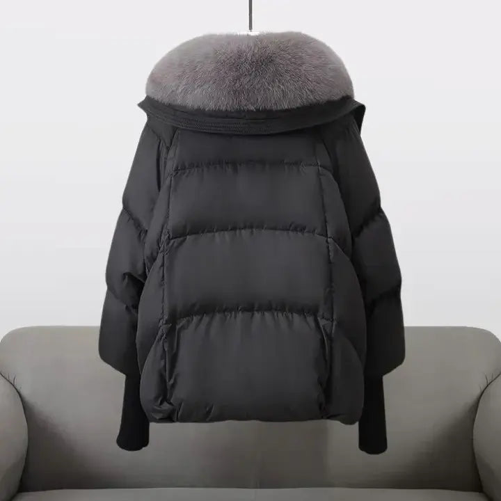 Lucille™ - Manteau d'hiver avec col en fourrure luxueuse