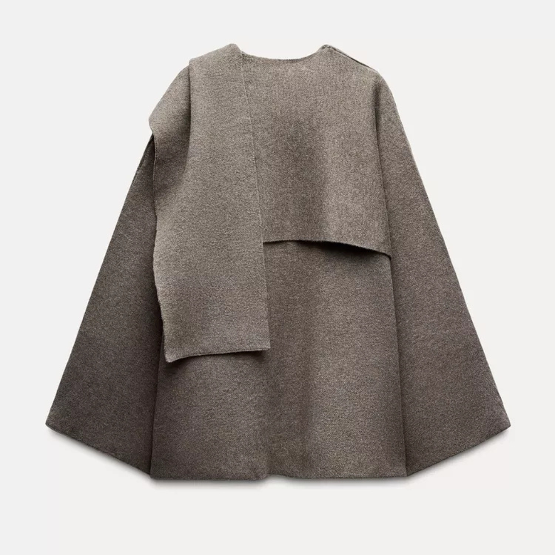 Camille™ - Manteau cape de luxe élégant