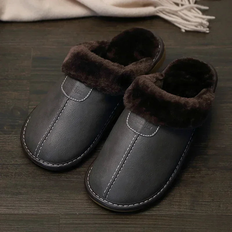 Sophie™ - Slipper aus veganem Leder mit warmer Kante