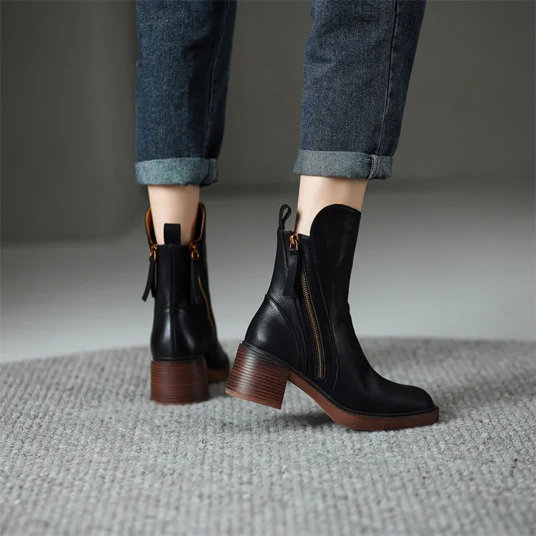 Odette™ - Bottes élégantes en cuir de qualité supérieure