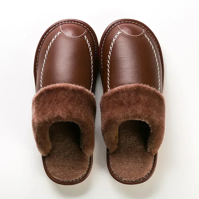 Sophie™ - Slipper aus veganem Leder mit warmer Kante