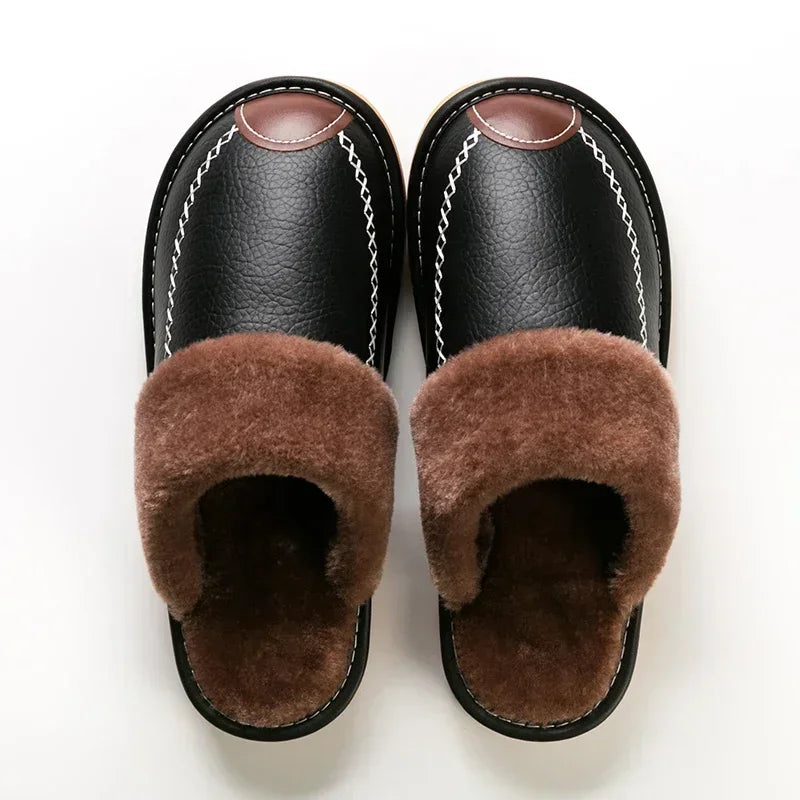 Sophie™ - Slipper aus veganem Leder mit warmer Kante