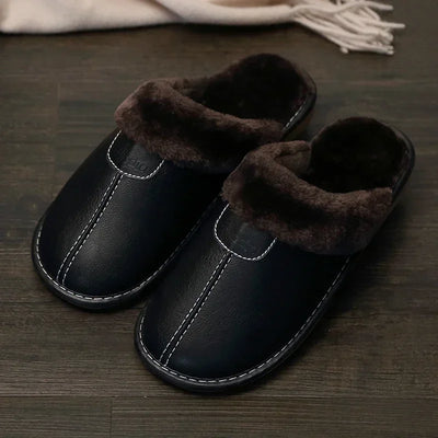 Sophie™ - Slipper aus veganem Leder mit warmer Kante