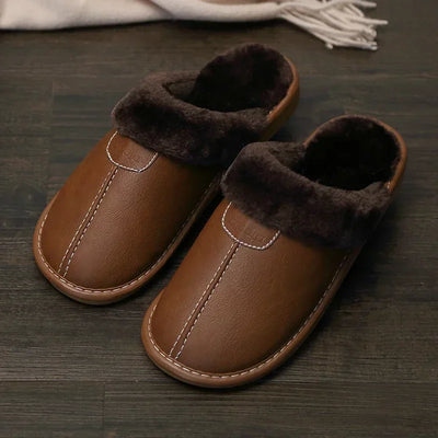 Sophie™ - Slipper aus veganem Leder mit warmer Kante