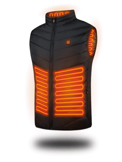 ProWarmer™ - Version mise à jour Gilet chauffant avec 15 zones chauffantes et commandes LED à deux touches