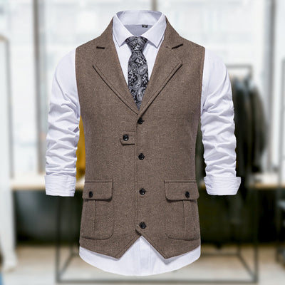 Lucas™ - Gilet de style rétro classique et élégant avec poches